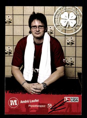 Andre Laufer Autogrammkarte Rot weiss Oberhausen 2008-09 Original Signiert