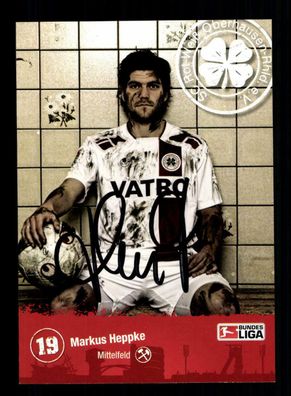 Marcel Heppke Autogrammkarte Rot weiss Oberhausen 2008-09 Original Signiert