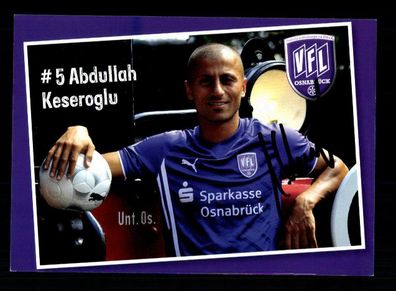 Abullah Keseroglu Autogrammkarte VFL Osnabrück 2009-10 Original Signiert