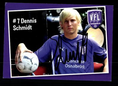 Dennis Schmidt Autogrammkarte VFL Osnabrück 2009-10 Original Signiert