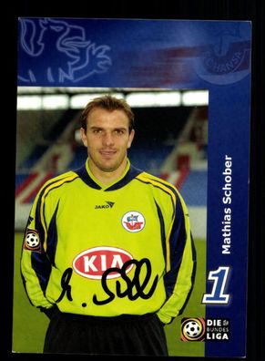 Mathias Schober Autogrammkarte Hansa Rostock 2001-02 Original Signiert