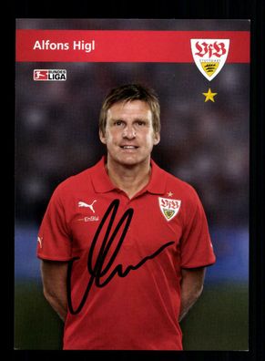 Alfons Higl Autogrammkarte VfB Stuttgart 2008-09 Original Signiert