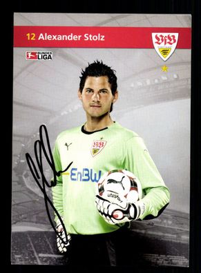Alexander Stolz Autogrammkarte VfB Stuttgart 2009-10 Original Signiert