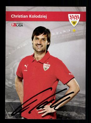 Christian Kolodziej Autogrammkarte VfB Stuttgart 2009-10 Original Signiert