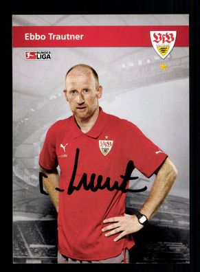 Ebbo Trautner Autogrammkarte VfB Stuttgart 2009-10 Original Signiert