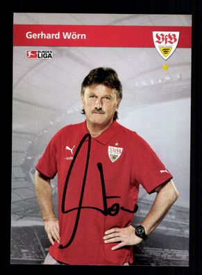 Gerhard Wörn Autogrammkarte VfB Stuttgart 2009-10 Original Signiert