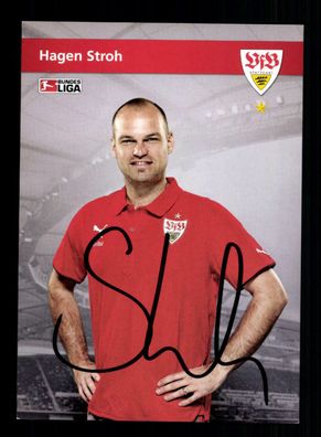 Hagen Stroh Autogrammkarte VfB Stuttgart 2009-10 Original Signiert