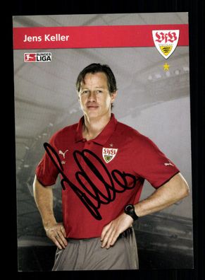 Jens Keller Autogrammkarte VfB Stuttgart 2009-10 Original Signiert