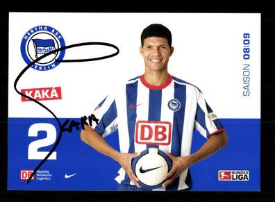 Kaka Autogrammkarte Hertha BSC Berlin 2008-09 Original Signiert