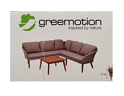 Greemotion Murcia 3-teilig Loungeset, beige/ braun Gartenmöbel-Set