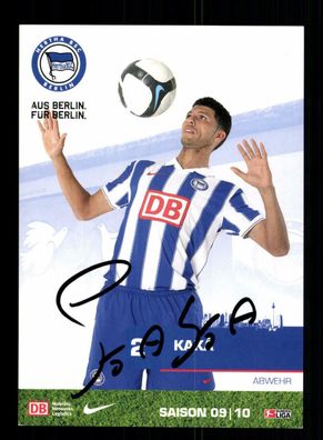 Kaka Autogrammkarte Hertha BSC Berlin 2009-10 Original Signiert