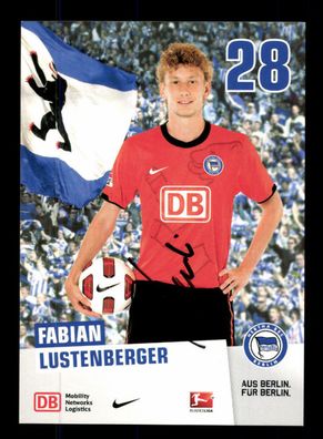 Fabian Lustenberger Autogrammkarte Hertha BSC Berlin 2010-11 Original Signiert