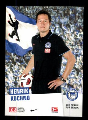 Henrik Kuchno Autogrammkarte Hertha BSC Berlin 2010-11 Original Signiert