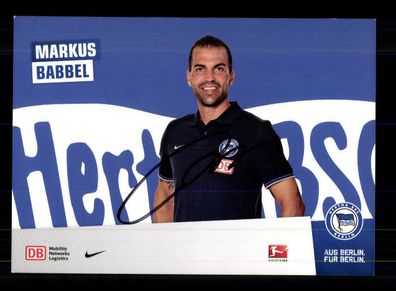 Markus Babbel Autogrammkarte Hertha BSC Berlin 2011-12 Original Signiert