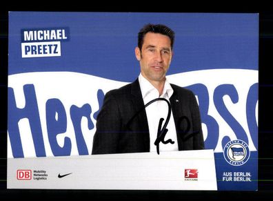 Michael Preetz Autogrammkarte Hertha BSC Berlin 2011-12 Original Signiert