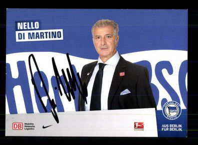 Nello di Martino Autogrammkarte Hertha BSC Berlin 2011-12 Original Signiert