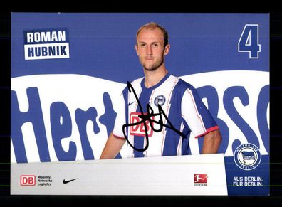 Roman Hubnik Autogrammkarte Hertha BSC Berlin 2011-12 Original Signiert