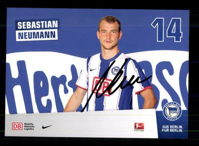 Sebastian Neumann Autogrammkarte Hertha BSC Berlin 2011-12 Original Signiert