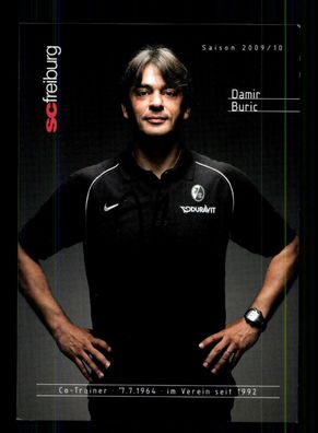 Damir Buric Autogrammkarte SC Freiburg 2009-10 Original Signiert