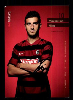 Maximilian Nicu Autogrammkarte SC Freiburg 2011-12 Original Signiert