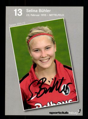 Selina Bühler Autogrammkarte SC Freiburg 2011-12 Frauen Original Signiert