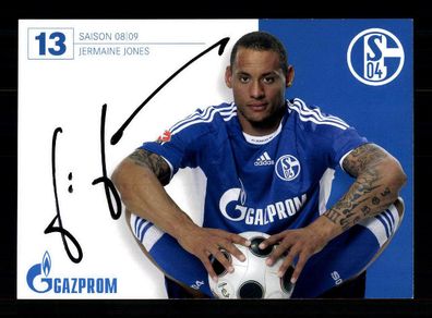 Jermaine Jones Autogrammkarte FC Schalke 04 2008-09 Original Signiert