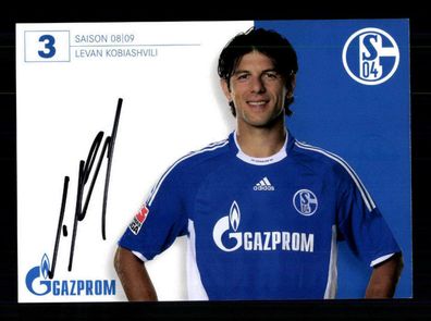 Levan Kobiashvili Autogrammkarte FC Schalke 04 2008-09 Original Signiert