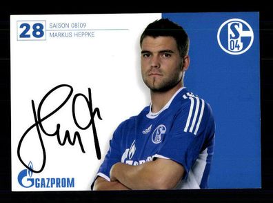 Markus Heppke Autogrammkarte FC Schalke 04 2008-09 Original Signiert