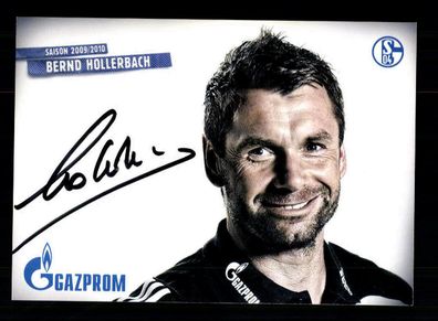 Bernd Hollerbach Autogrammkarte FC Schalke 04 2009-10 Original Signiert