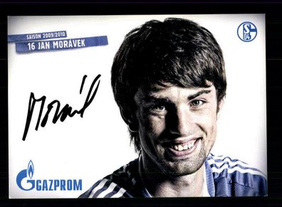 Jan Moravek Autogrammkarte FC Schalke 04 2009-10 Original Signiert