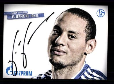 Jermaine Jones Autogrammkarte FC Schalke 04 2009-10 Original Signiert
