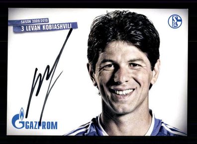 Levan Kobiashvili Autogrammkarte FC Schalke 04 2009-10 Original Signiert
