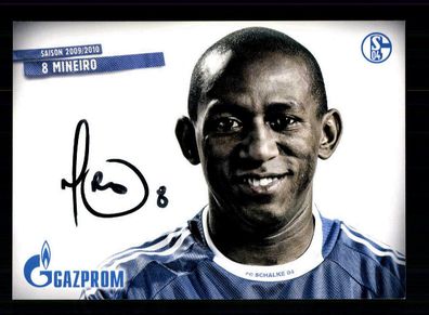 Mineiro Autogrammkarte FC Schalke 04 2009-10 Original Signiert