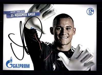 Mohamed Amsif Autogrammkarte FC Schalke 04 2009-10 Original Signiert