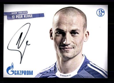 Peer Kluge Autogrammkarte FC Schalke 04 2009-10 Original Signiert