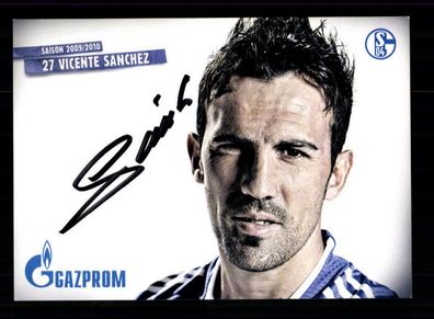 Vincente Sanchez Autogrammkarte FC Schalke 04 2009-10 Original Signiert