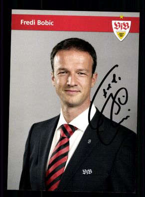 Fredi Bobic Autogrammkarte VFB Stuttgart 2010-11 Original Signiert