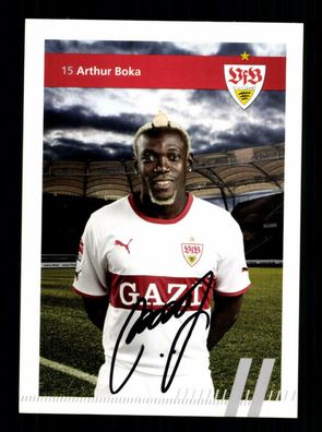 Arthur Boka Autogrammkarte VfB Stuttgart 2011-12 Original Signiert