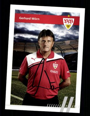 Gerhard Wörn Autogrammkarte VfB Stuttgart 2011-12 Original Signiert