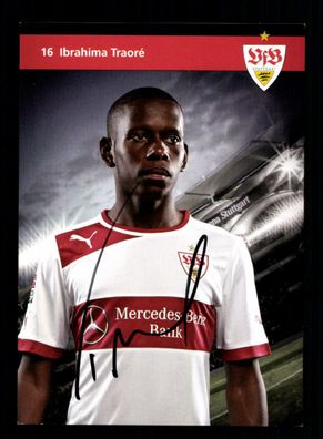 Ibrahim Traore Autogrammkarte VfB Stuttgart 2012-13 Original Signiert