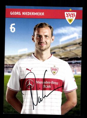Georg Niedermeier Autogrammkarte VfB Stuttgart 2013-14 1. Karte Original Signiert