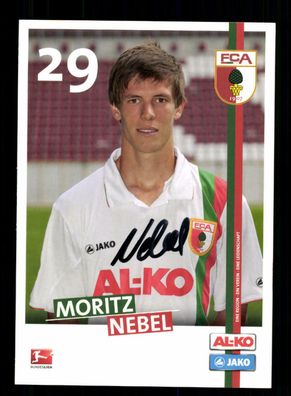 Moritz Nebel Autogrammkarte FC Augsburg 2011-12 Original Signiert
