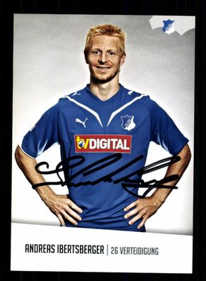 Andreas Ibertsberger Autogrammkarte TSG Hoffenheim 2010-11 Original Signiert