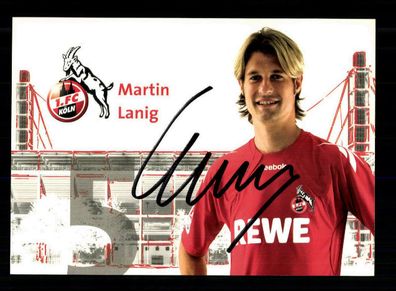 Martin Lanig Autogrammkarte 1 FC Köln 2010-11 Original Signiert