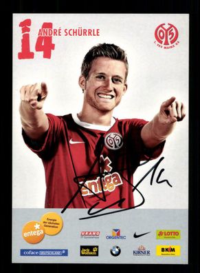 Andre Schürrle Autogrammkarte FSV Mainz 05 2010-11 Original Signiert