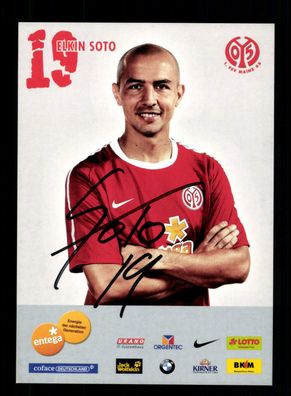 Elkin Soto Autogrammkarte FSV Mainz 05 2010-11 Original Signiert