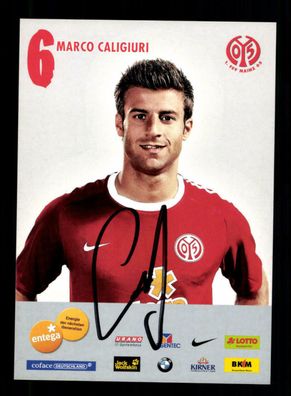 Marco Caligiuri Autogrammkarte FSV Mainz 05 2010-11 Original Signiert