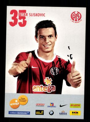 Petar Sliskovic Autogrammkarte FSV Mainz 05 2010-11 Original Signiert