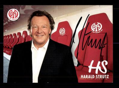 Harald Strutz Autogrammkarte FSV Mainz 05 2011-12 Original Signiert