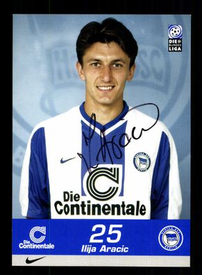 Ilija Aracic Autogrammkarte Hertha BSC Berlin 1999-00 Original Signiert